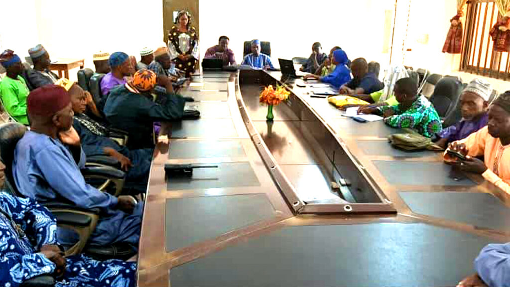 Séance de travail avec les élus locaux agropastoraux de la commune de N’Dali sur la cohésion sociale